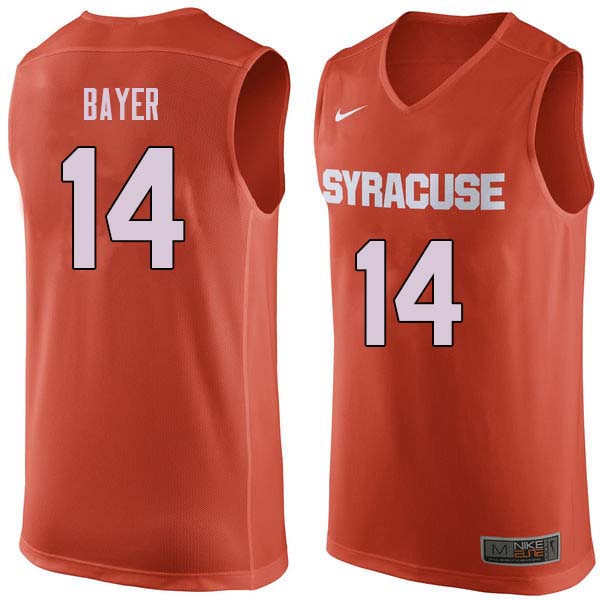 Men #14 Braedon Bayer Syracuse Orange College Basketball Jerseys Sale-Orange